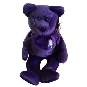 1997 Retired Princess Bear Ty Beanie Baby Plush Collectible Tag Error Misspellin